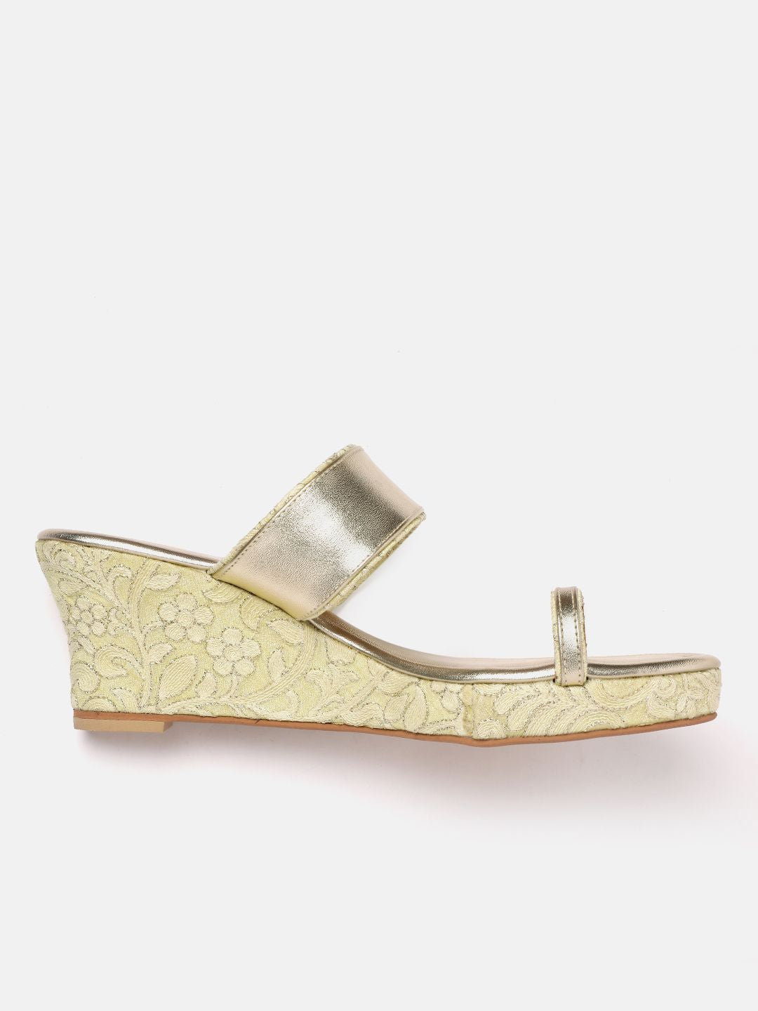 House of Pataudi Ethnic Wedge Heels