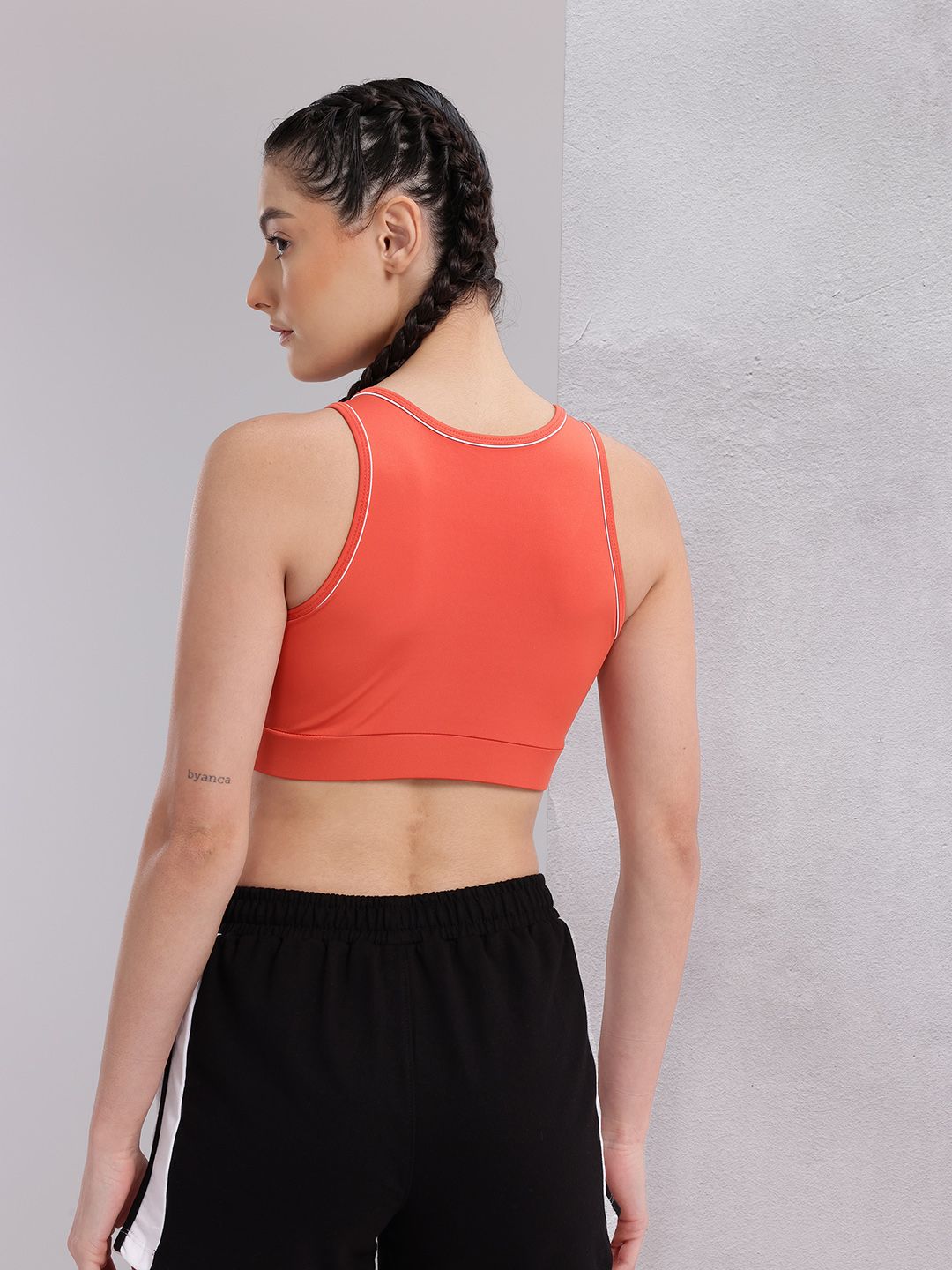 HRX by Hrithik Roshan Full Coverage Non-Wired Lightly Padded Training Bra KT472_03_C