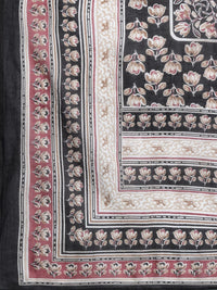 Indo Era Women Floral Printed Angrakha Pure Cotton Kurta with Trousers & With Dupatta