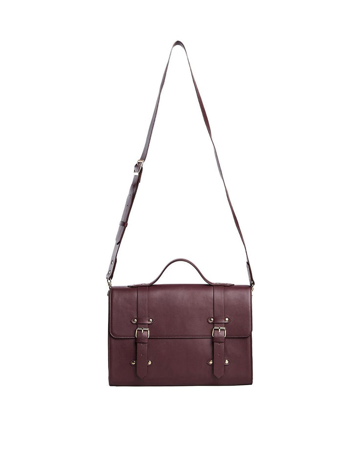 Berrylush Women Maroon Laptop Bag