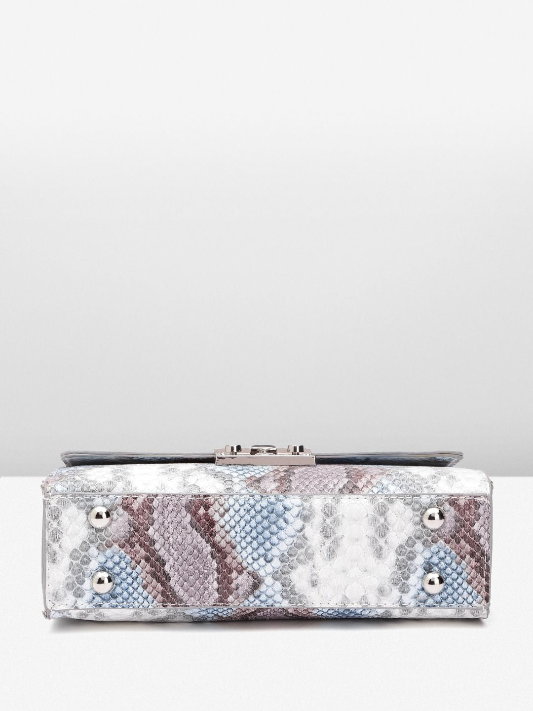 Lino Perros Snake Skin Textured Structured Sling Bag