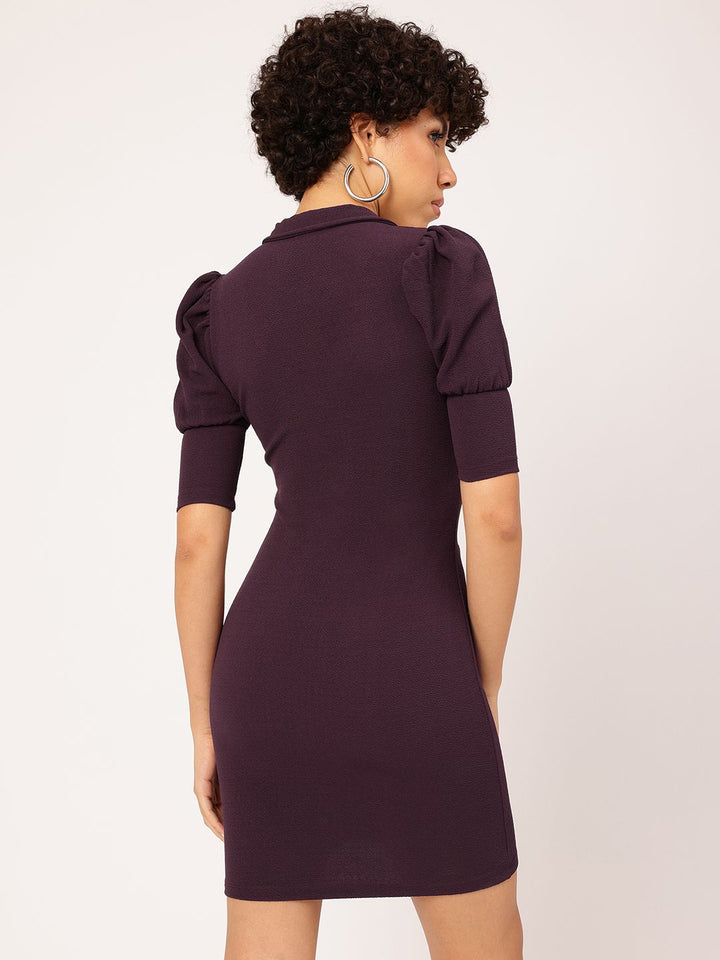 DressBerry Classic Workplace Edit Ruched Formal Bodycon Mini Dress