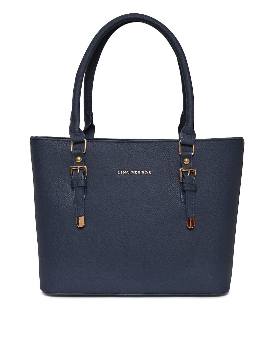 Lino Perros Navy Blue Solid Shoulder Bag