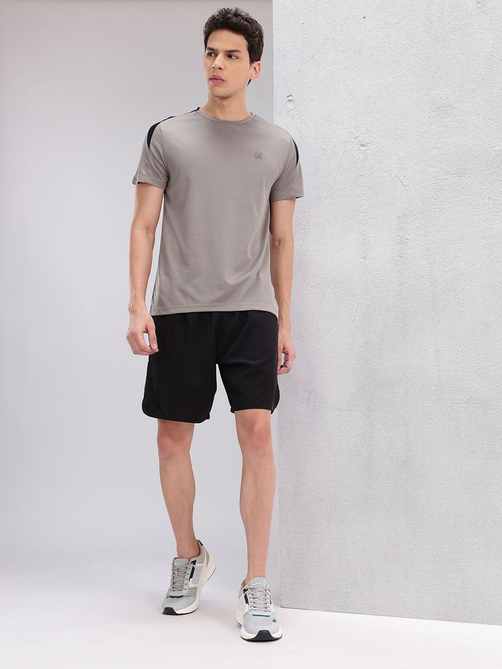 HRX by Hrithik Roshan Colourblocked Detail Rapid-Dry Running T-shirt