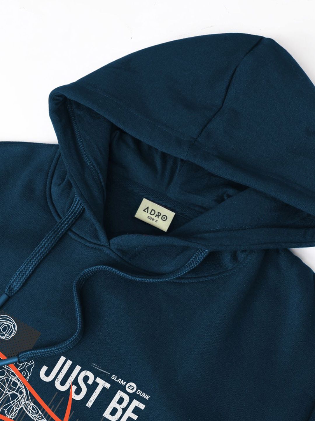 ADRO Men Printed Hooded Pullover Sweatshirt