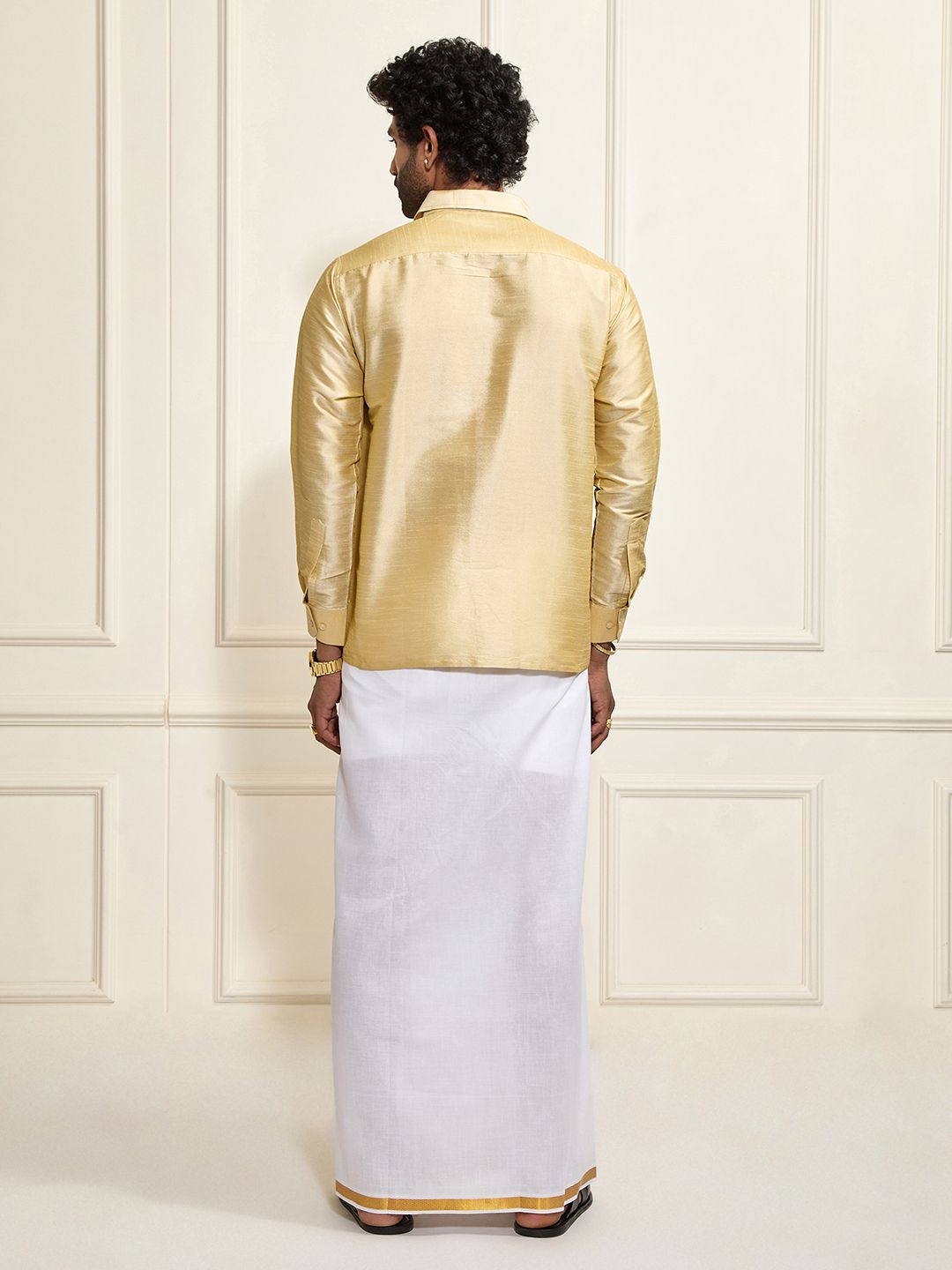 VASTRAMAY Shirt With Veshti Set
