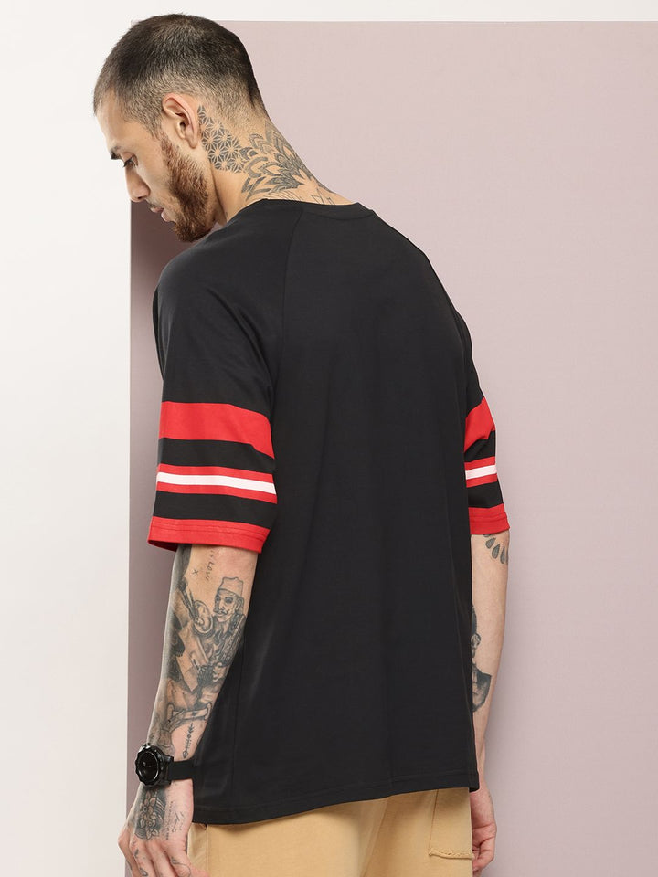 DILLINGER Men Typography Printed Oversized T-shirt