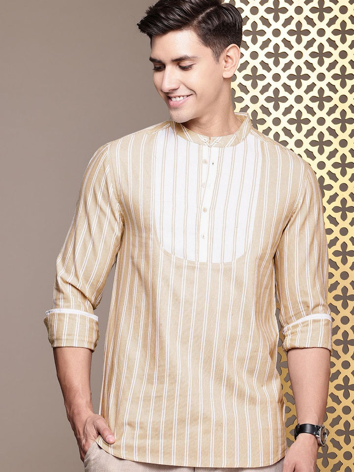 House of Pataudi Rozana Striped Kurta