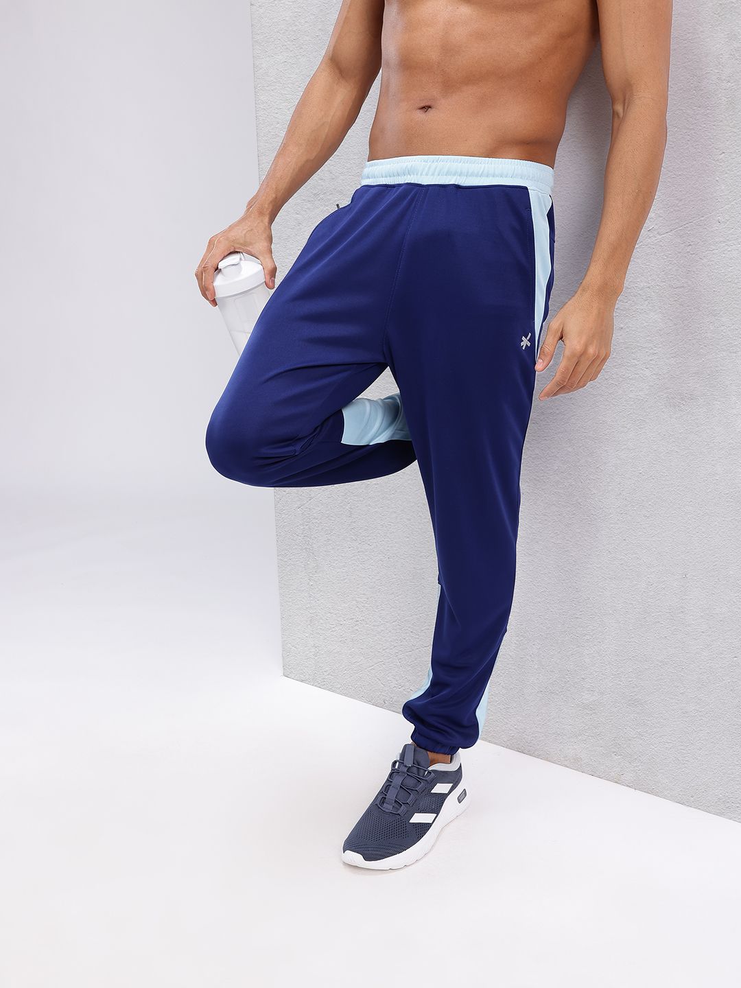 HRX by Hrithik Roshan Men Colourblock Rapid-Dry Running Joggers