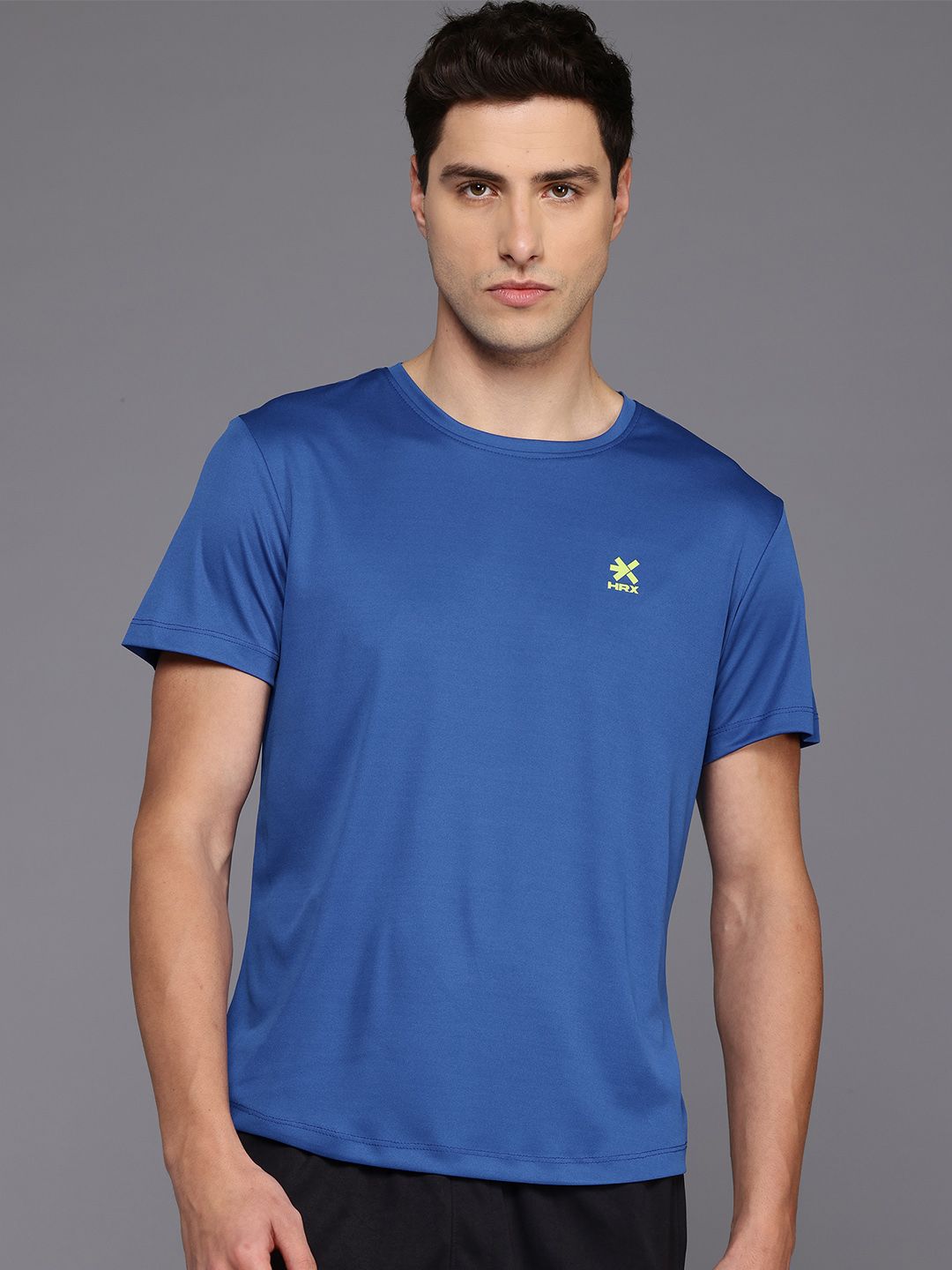 HRX by Hrithik Roshan Rapid-Dry Striped Training T-shirt