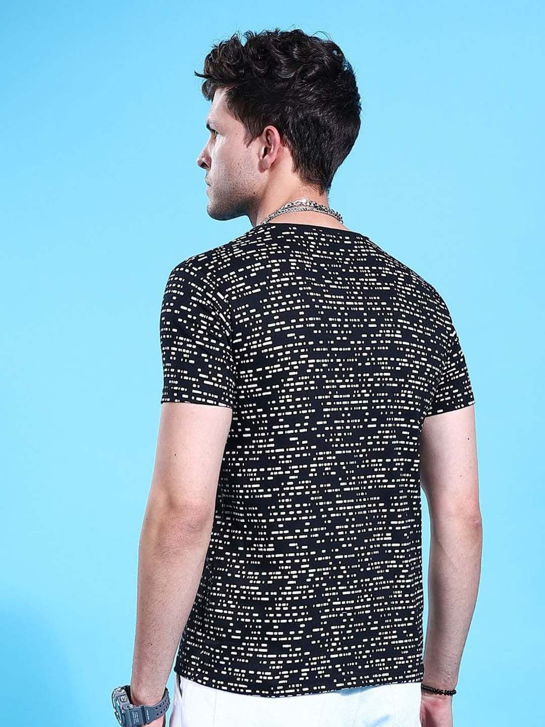 The Indian Garage Co Men Printed Monochrome T-shirt