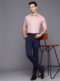 Raymond Slim Fit Self Checked Pure Cotton Formal Shirt