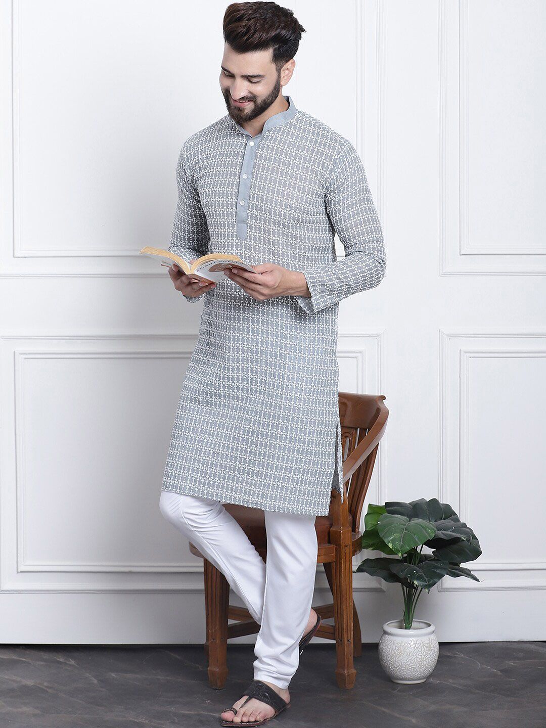 SOJANYA Kurta Kapas Tulen Sulam