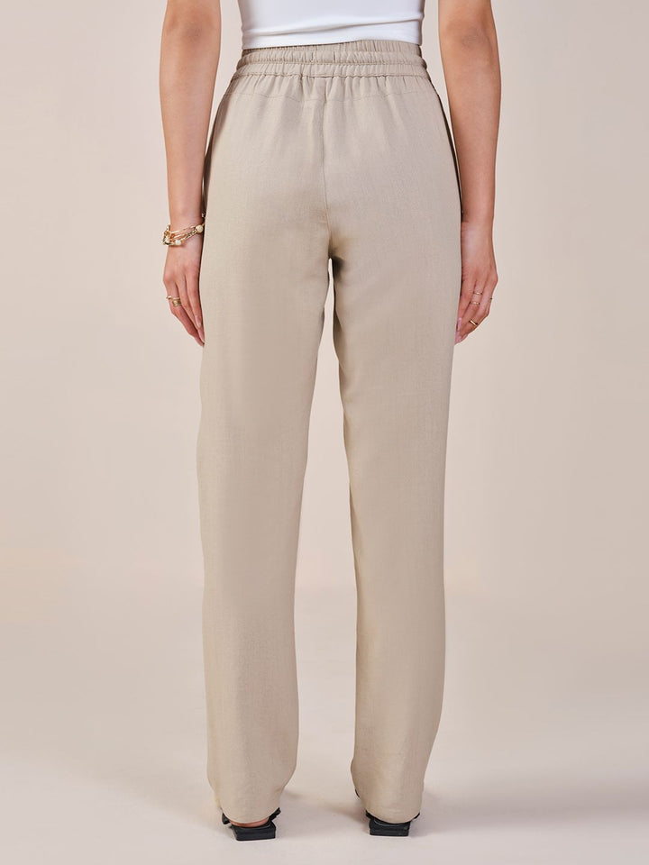 AND Women Mid Rise Regular Fit  Trousers