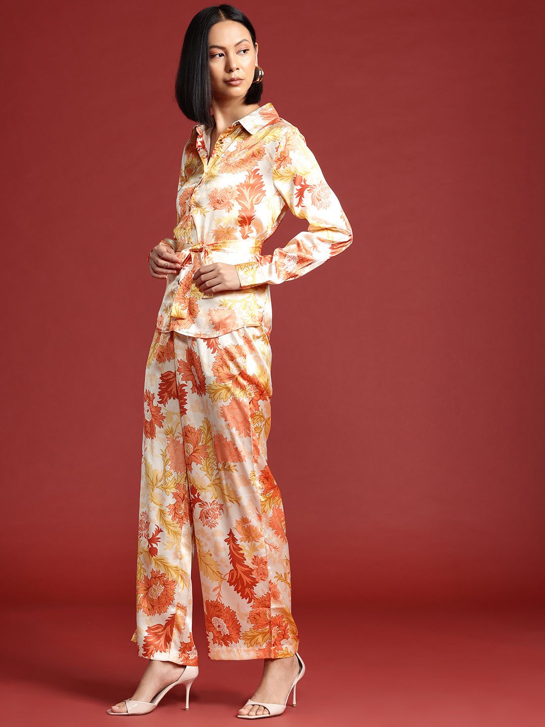 all about you Satin Finish Printed Co-Ords