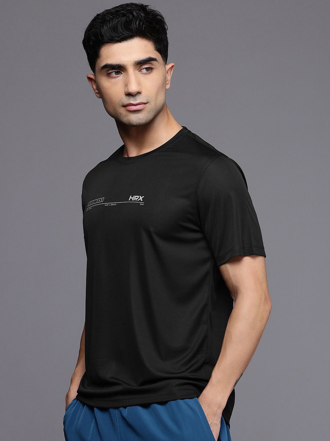 HRX by Hrithik Roshan AIRFLOW Rapid Dry & Antimicrobial Finish Running T-shirt