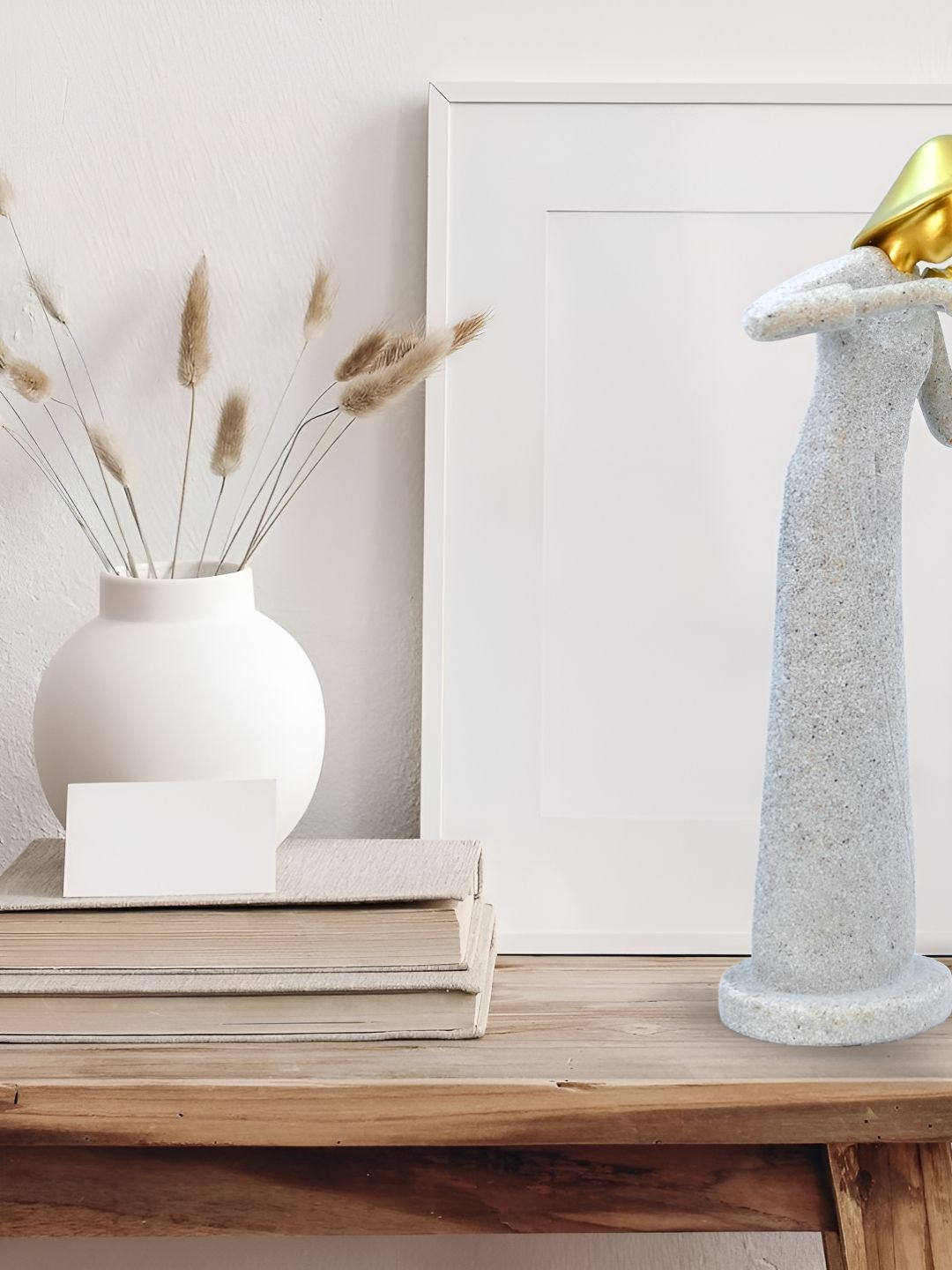 Patung Alat Muzik Emas Batu Pasir Cortina untuk Hiasan Rumah