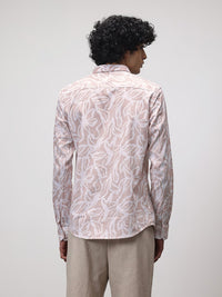 ether Floral Print Pure Cotton Longline Casual Shirt