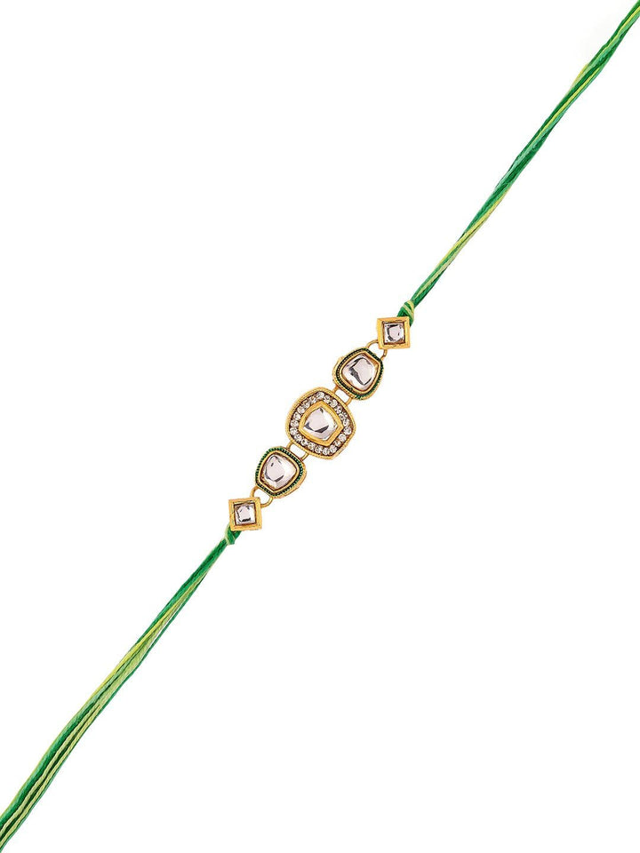 Voylla Kundan Studded Thread Rakhi
