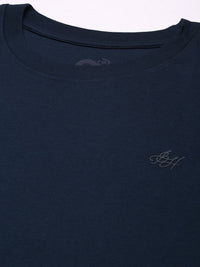 Being Human Solid Drop-Shoulder Sleeves Pure Cotton Applique T-shirt