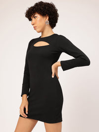 DressBerry Edgy Embrace Cut-Out Detail Bodycon Mini Dress