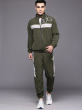 HRX by Hrithik Roshan Brand Logo Printed Rapid-Dry Running Zip-Up Tracksuit