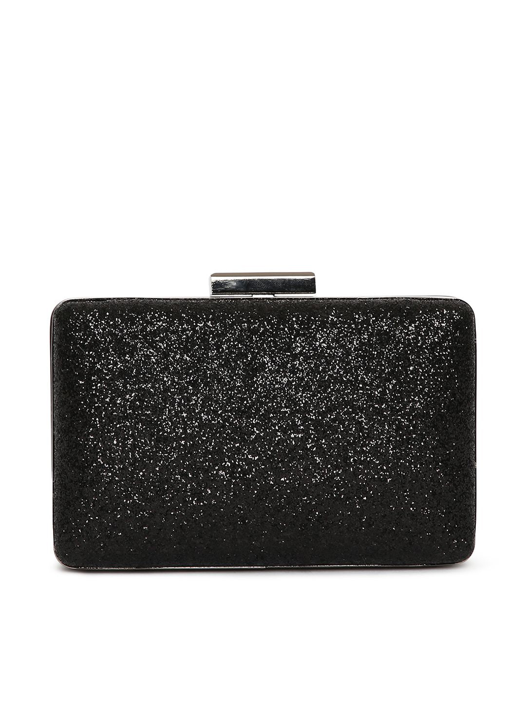Lisa Hayden for Lino Perros Black Shimmer Box Clutch