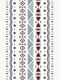 Story@home White & Grey Geometric Room Darkening Door Curtain