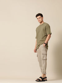 Mr Bowerbird Self Design Liberal Fit Pure Cotton Casual T-shirt