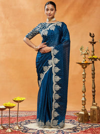 Saree Bersulam Berhias kasee