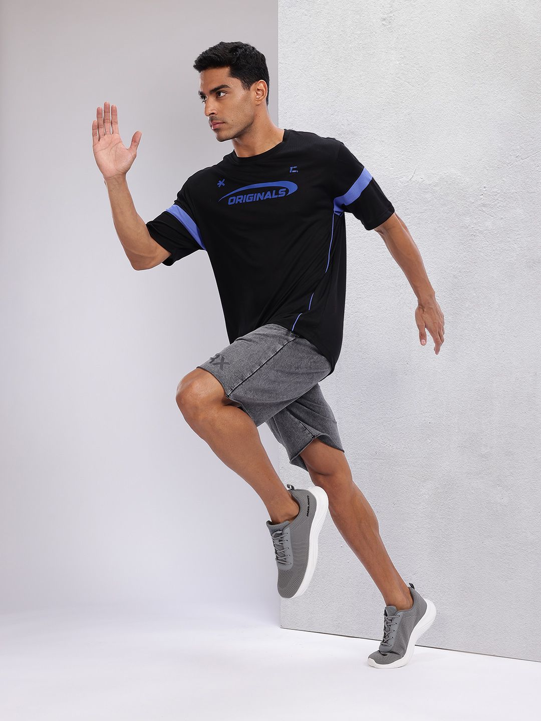 HRX by Hrithik Roshan Typography Print Rapid-Dry Running T-shirt