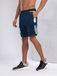 HRX by Hrithik Roshan Men Typography Printed Mid-Rise Cargo-Style Training Shorts