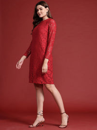 all about you Floral Lace Sheath Dress