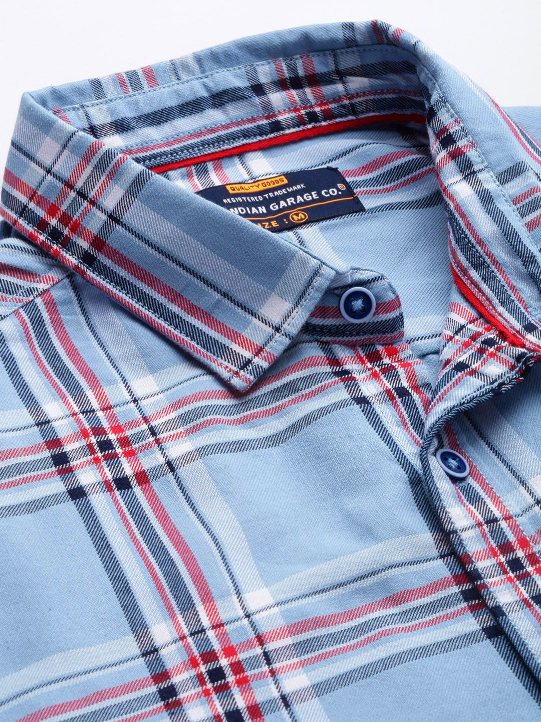 The Indian Garage Co Men Regular Fit Checked Casual Shirt