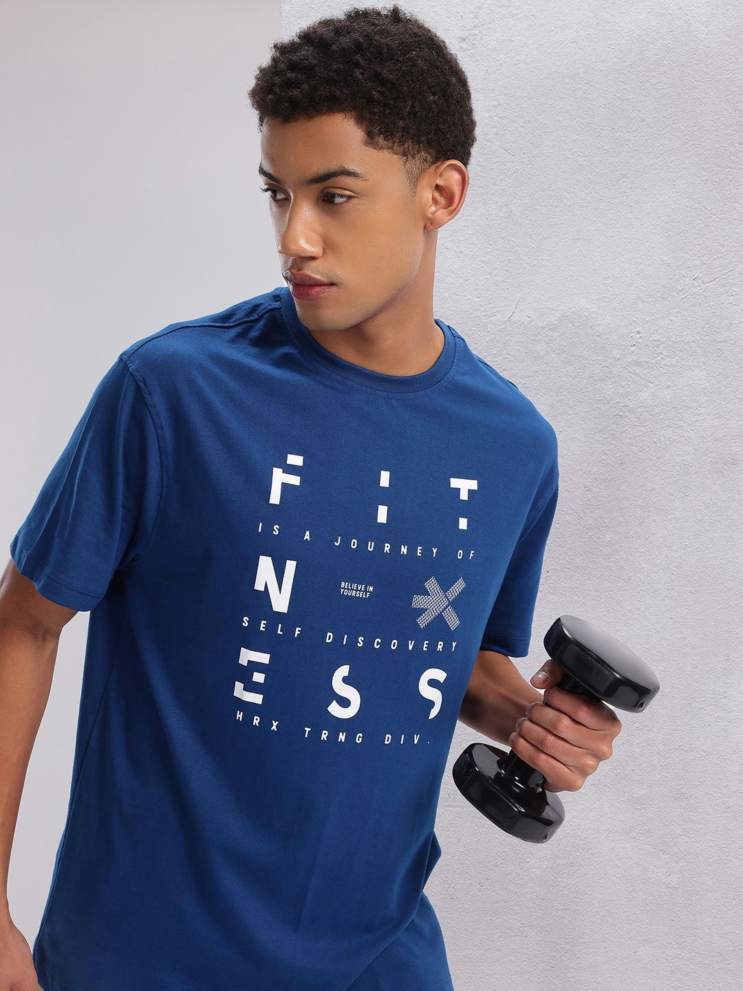 HRX by Hrithik Roshan Typography Printed Training T-shirt