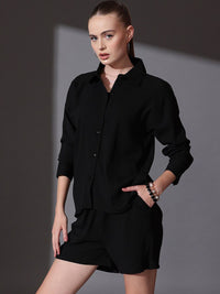 KLOTTHE Women Plus Size Self Design Woollen Bath Robe With Belt