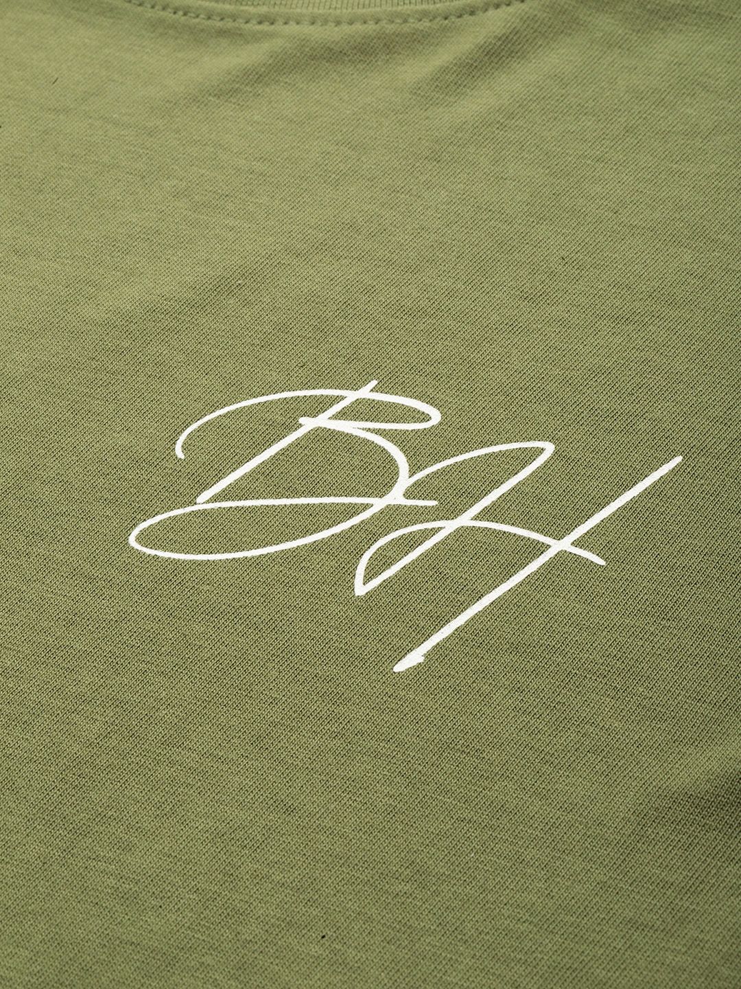 Being Human Brand Logo Printed Drop-Shoulder Sleeves Pure Cotton Easy Fit T-shirt