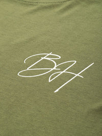 Being Human Brand Logo Printed Drop-Shoulder Sleeves Pure Cotton Easy Fit T-shirt