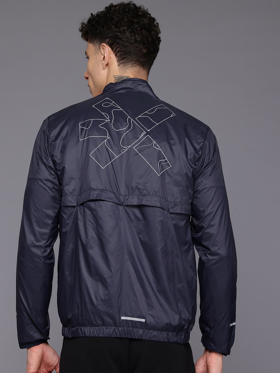 HRX by Hrithik Roshan Brand Logo Rapid Dry Running Tailored Jacket