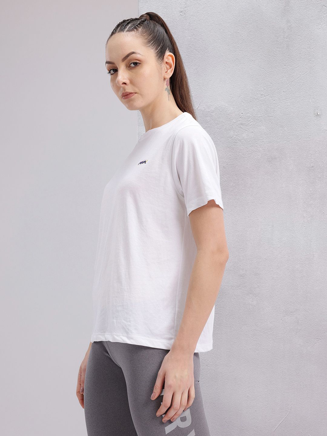 HRX by Hrithik Roshan Women Brand Logo Printed T-shirt
