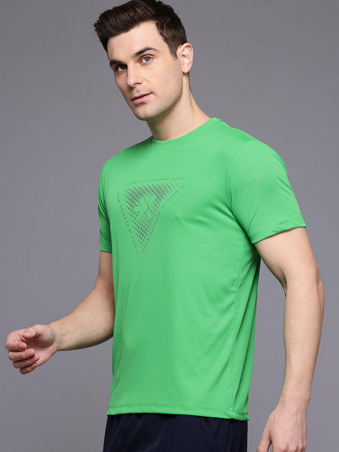 HRX by Hrithik Roshan Brand Logo Printed Running T-shirt