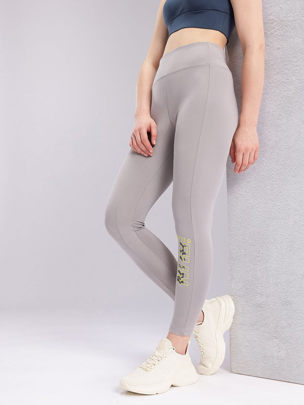 HRX by Hrithik Roshan Women Brand Logo Print Rapid-Dry Running Tights