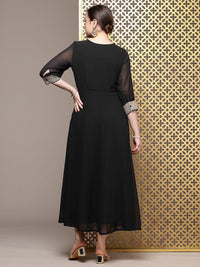 House of Pataudi Embellished A-Line Jashn Midi Party Dress