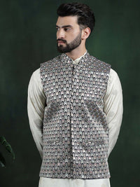 Jaket Nehru Sutera Premium SOJANYA Sulam