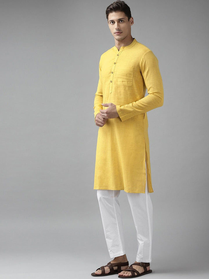 See Designs Men Yellow Kurta
