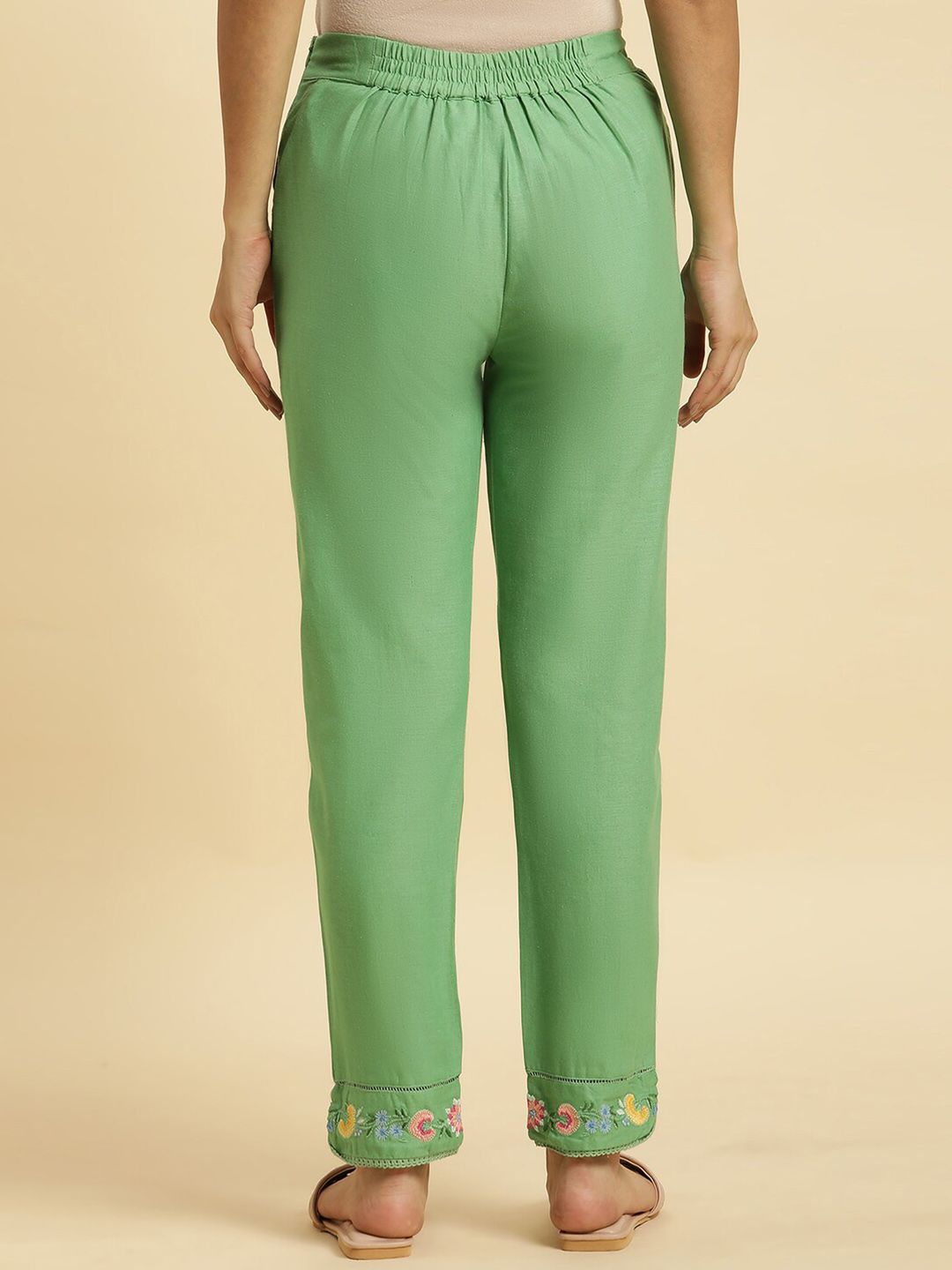 W Women Mid-Rise Slim Fit Trousers