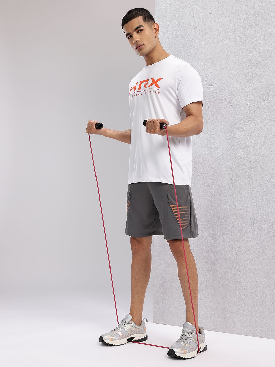 HRX by Hrithik Roshan Men Striped Training Shorts