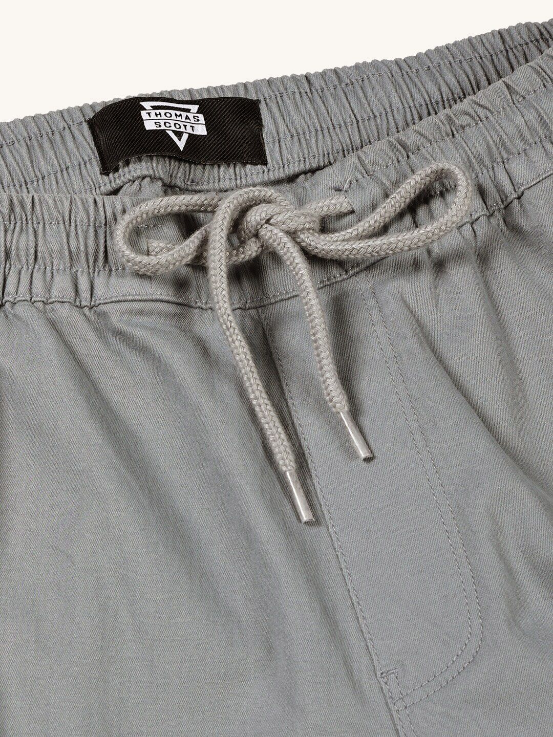 Thomas Scott Men Smart Mid Rise Cotton Chinos Trousers