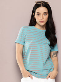 Dillinger Womens Short Sleeve Regular Yarn Dyed Tshirt