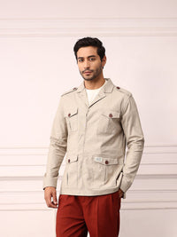 Mr Bowerbird Single-Breasted Tailored Fit Blazer with Shoulder Tabs